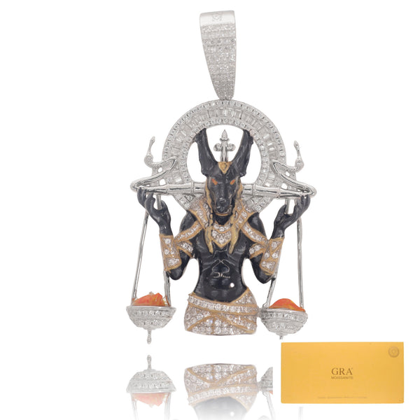 Dije Anubis Moissanita