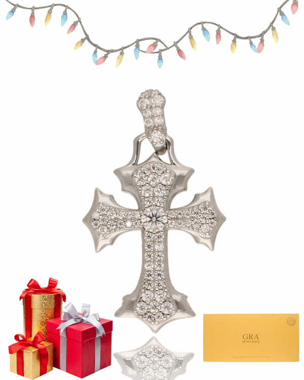 Dije de Cruz Gótica + Cadena