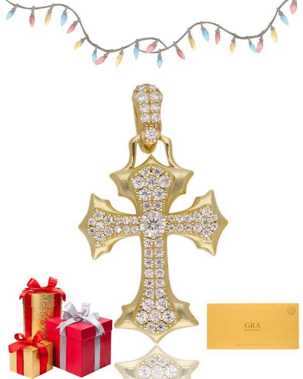 Dije Cruz Gótica + Cadena