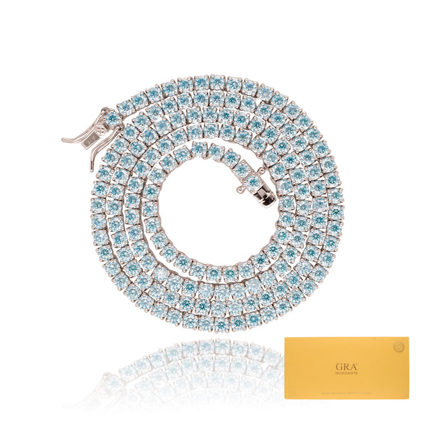 Cadena TENNIS 3mm color Azul